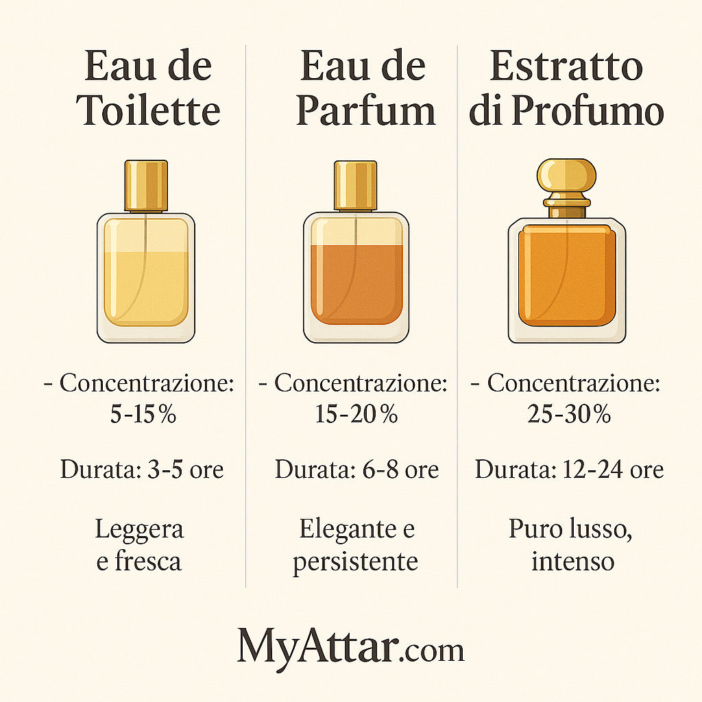 🧴4.✨ Eau de Toilette, Eau de Parfum o Estratto di Profumo?